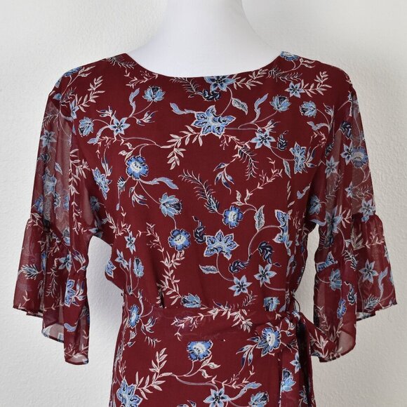 Rebecca Minkoff Wendy Wrap Dress Floral - S - Picture 2 of 10